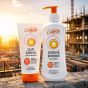 Outdoor worker sun cream SPF30 and SPF50 200ml both variants side by side | CMT Group UK
