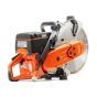 Husqvarna K770 petrol disc cutter rear view showing SmartTension belt cover and engine housing | CMT Group UK