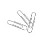 Galvanised round paperclips 32mm loose group of four plain steel wire clips scattered view | CMT Group UK