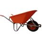 Churchill Heavy Duty 100L HDPE Wheelbarrow side view HDPE tray and pneumatic wheel for site loads | CMT Group
