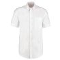 Kustom Kit Premium Short Sleeve Oxford Shirt – White – Cotton Rich & Easy Iron front product view | CMT Group