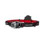 Ledlenser H3.2 head torch black and red adjustable headband side view | CMT Group UK