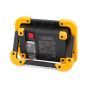 110V rechargeable COB LED work light rear view showing four built-in strong magnets and kickstand deployed | CMT Group UK