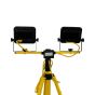 110V LED twin head tripod light close-up showing dual heads crossbar mount and Ceeform connection | CMT Group UK