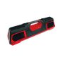 MAX LED work light Bluetooth speaker LEDPLSSPK red and black body panels folded compact side view | CMT Group UK