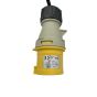110V festoon lighting kit 16A Ceeform plug close-up showing IP44 rating and EN60309 marking | CMT Group UK