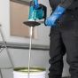 Makita DUT130Z paddle mixer close-up of mixing blade 165mm basket style| CMT Group UK