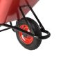 MAX heavy duty wheelbarrow 100 litre metal wheel with bearing side view | CMT Group UK