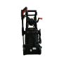 MAX 165 bar pressure washer side view showing integrated hose reel CE UKCA label and wheels | CMT Group UK
