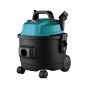 MAX wet and dry vacuum cleaner 15L black plastic tank teal motor housing full unit three-quarter view | CMT Group UK