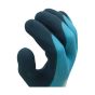 MAX Foam Latex Waterproof Gloves teal body with dark grey double-dipped latex coating | CMT Group UK