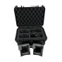 IP67 hard case for Dustlight open showing 2 Dustlight units in custom foam interior with charging cables | CMT Group UK