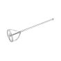 2 blade mixing paddle 120mm head 600mm shaft M14 thread zinc coated steel single paddle view | CMT Group UK