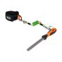 NLG adjustable wristband in use showing wristband and coil lanyard tethering tool to wrist | CMT Group UK