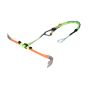NLG tether choke twin arm installed on pry bar crowbar showing both securing arms locked with Tether Tape | CMT Group UK