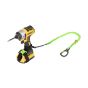 Green NLG bungee tool lanyard attached to cordless drill showing 360 Rotobiner and tool wrap in use | CMT Group UK