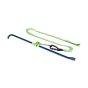 Flat webbing tool lanyard in use tethering crowbar at height with loop cinch and Twistlock carabiner attached to anchor | CMT Group UK