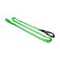 NLG heavy duty flat webbing tool lanyard angled view showing loop end and Twistlock carabiner | CMT Group UK