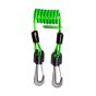 Non-conductive coil tool lanyard angled view showing plastic clips, CE label, and compact green coil construction | CMT Group UK