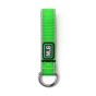 NLG TriLock Velcro anchor lime green three-band Velcro construction welded D-ring front view with NLG badge | CMT Group UK