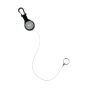NLG mini retractable tool lanyard wire cable fully extended 138cm showing split ring tool connector detail | CMT Group UK