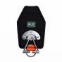 NLG hammer holster front view black body anti-snag stainless steel cradle arm gate and D-ring anchor | CMT Group UK