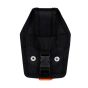NLG hammer holster rear view showing Quick Connect buckle and belt loop attachment system | CMT Group UK