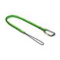 NLG GO bungee tool lanyard vertical view showing climbing cord loop and screw gate carabiner on white background | CMT Group UK