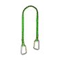 GO bungee tool lanyard twin carabiner front view showing NLG ID label and contrast stitching with both carabiners extended | CMT Group UK
