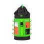 Rope access tool pouch rear view showing Quick Connect buckle and external D-ring harness attachment | CMT Group UK