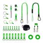 NLG 25 Tool Modular Tethering Kit full 32-piece layout flat lay | CMT Group UK