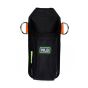 NLG retractable tool holster front view showing dual D-ring orange anchor straps and NLG Magnox badge | CMT Group UK