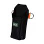 NLG retractable tool holster side angled view showing ballistic nylon construction and D-ring anchor detail | CMT Group UK