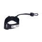 Wrist tool tether showing NLG label with max load 3kg marking and adjustable velcro strap detail | CMT Group UK