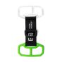 NLG phone harness Rivertex webbing and two-piece silicone cradle components flat lay front view | CMT Group UK