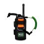 NLG radio tethering kit flat lay showing ballistic radio holster mini coil lanyard and mini adhesive D ring | CMT Group UK