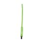 Hi-vis green neoprene helmet lanyard with Tough Teeth clip, solo product flat view | CMT Group UK