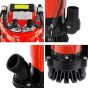 MAX 110V submersible pump outlet connection and base plate detail close-up | CMT Group UK