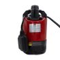 MAX 110V 530W compact submersible water pump red steel housing black base front view | CMT Group UK