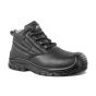 Rockfall Trenton PM600 Unisex Safety Boot – 100% Non-Metallic S3S SR & Scuff Cap – Black angled front view | CMT Group