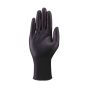 Black nitrile diamond grip gloves showing raised diamond texture on palm and fingers | CMT Group UK