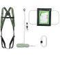 Roofer fall arrest kit with full body harness guided fall arrester and 10m kernmantle rope | CMT Group UK