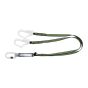 Kratos HOPE - Forked Energy Absorbing Webbing Lanyard 1.8m - Fall Indicator and Twin Steel Scaffold Hooks | CMT Group UK