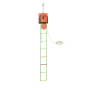 EVA'LAD 2 webbing rescue ladder colour-coded rungs and aluminium reinforcement detail | CMT Group UK