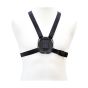 Klick Fast 4-point chest harness front view on mannequin with Klick Fast dock at centre chest | CMT Group UK