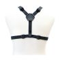 Klick Fast 4-point chest harness rear view on mannequin showing Y-junction plate and elasticated waist straps | CMT Group UK