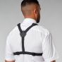 Klick Fast 4-point chest harness worn rear view showing Y-plate shoulder strap adjustment and waist strap fit | CMT Group UK