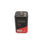 MAX 6V Super Heavy Duty Lantern Battery - 4R25 - PJ996 rear label view showing safety info | CMT Group
