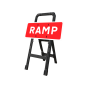 RA1 Plastic Quick Fit Frame & Sign - 1050x450mm Rectangle - RAMP