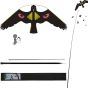 Hawk kite bird scarer black yellow design 7m telescopic pole fixing stake full kit contents | CMT Group UK